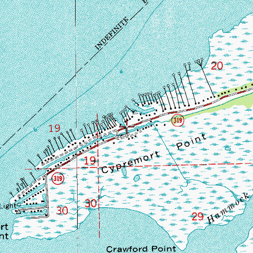 Topographic Map of Bayou Cypremort, LA