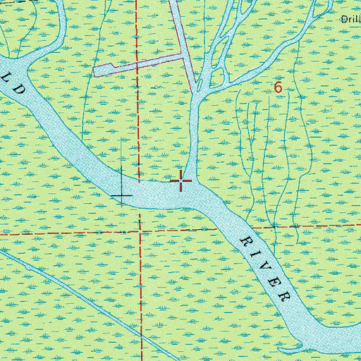 Topographic Map of Bayou Fourche, LA