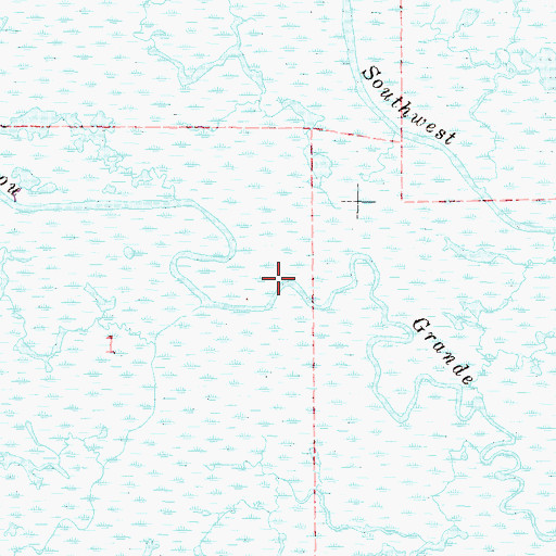 Topographic Map of Bayou Grande, LA