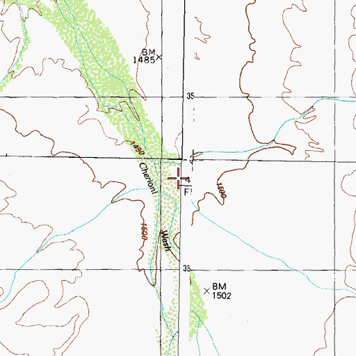Topographic Map of Alamo Wash, AZ