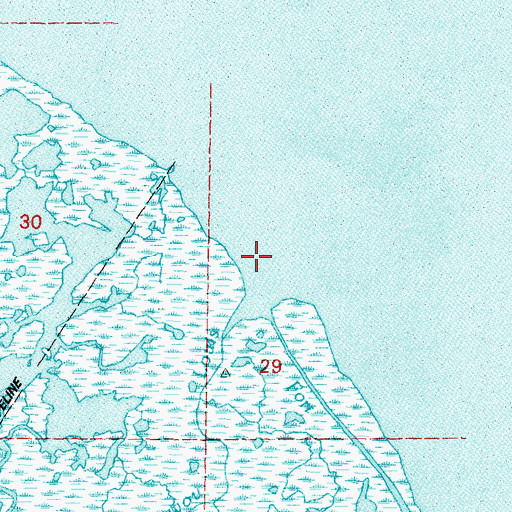 Topographic Map of Bayou Louis, LA