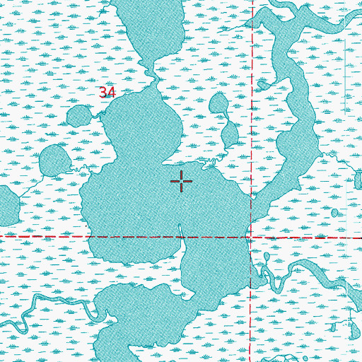 Topographic Map of Bayou Michael, LA