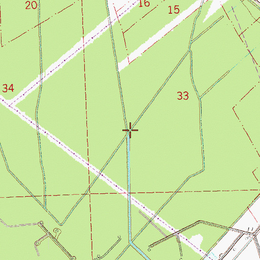 Topographic Map of Bayou Napoleon, LA