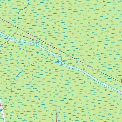 Topographic Map of Bayou Petit Chackbay, LA