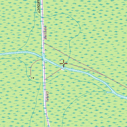 Topographic Map of Bayou Pirogue, LA