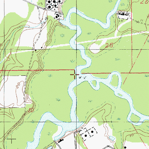 Topographic Map of Bayou Plaquemine Brule, LA