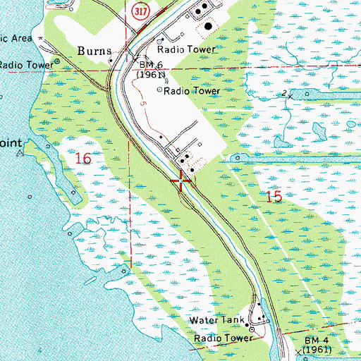 Topographic Map of Bayou Sale, LA