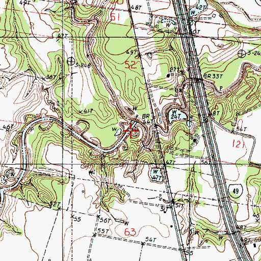 Topographic Map of Bayou Sylvain, LA
