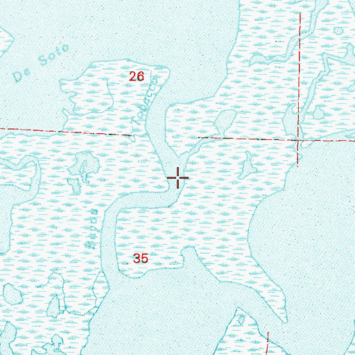 Topographic Map of Bayou Tobacco, LA
