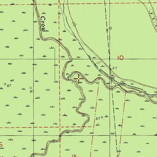 Topographic Map of Bayou Tortue, LA