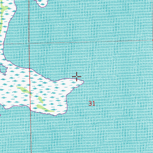 Topographic Map of Bayou Traine, LA