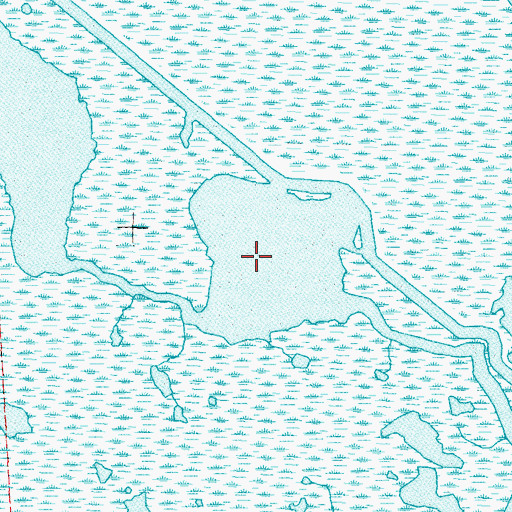 Topographic Map of Blind Pisana Bayou, LA