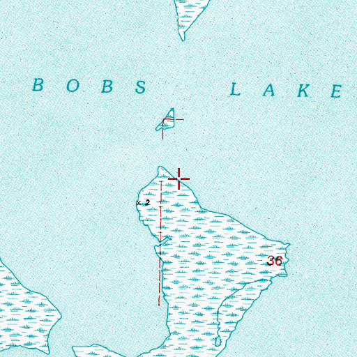 Topographic Map of Bobs Lakes, LA