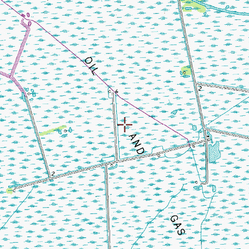 Topographic Map of Boutte Oil and Gas Field, LA