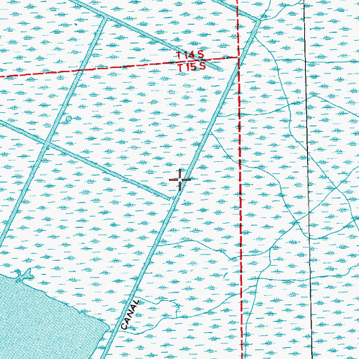 Topographic Map of Burchell Canal, LA