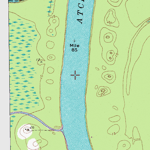 Topographic Map of Chicot Pass, LA