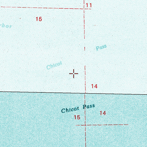 Topographic Map of Chicot Pass, LA