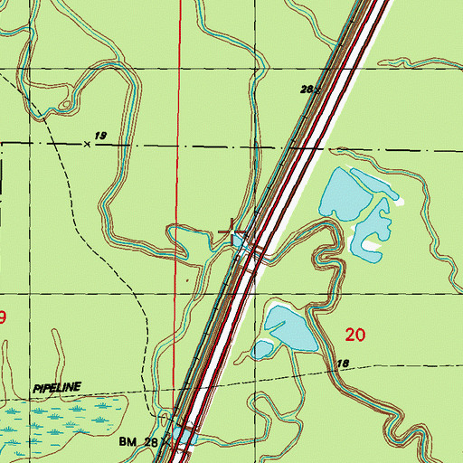 Topographic Map of Clear Bayou, LA