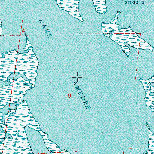 Topographic Map of Cochon Bay, LA