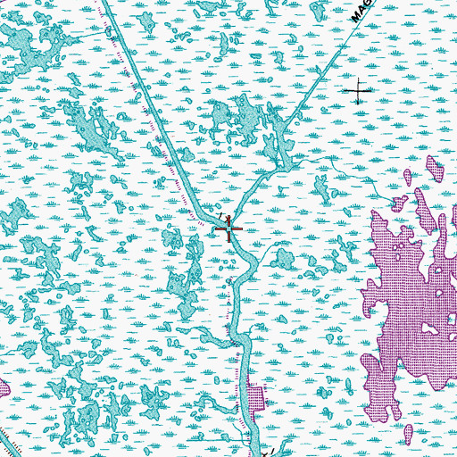 Topographic Map of Creedmore Canal, LA