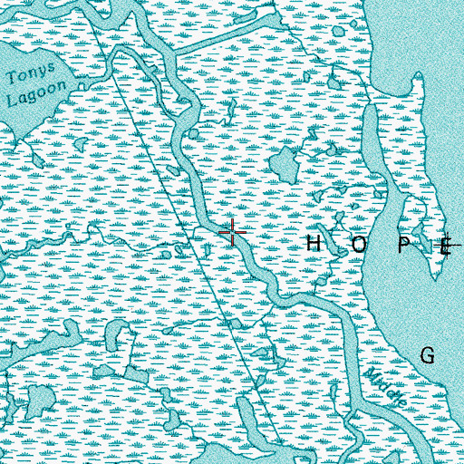 Topographic Map of Crooked Bayou, LA