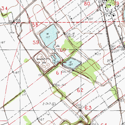 Topographic Map of Cypress Island Coulee, LA