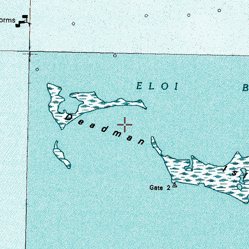 Topographic Map of Deadman Island, LA