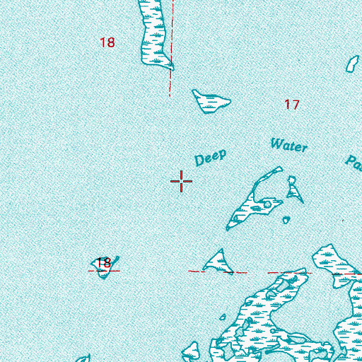 Topographic Map of Deep Water Pass, LA