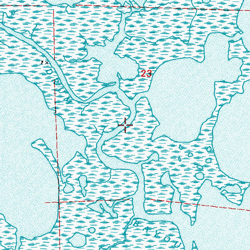 Topographic Map of Drum Bayou, LA