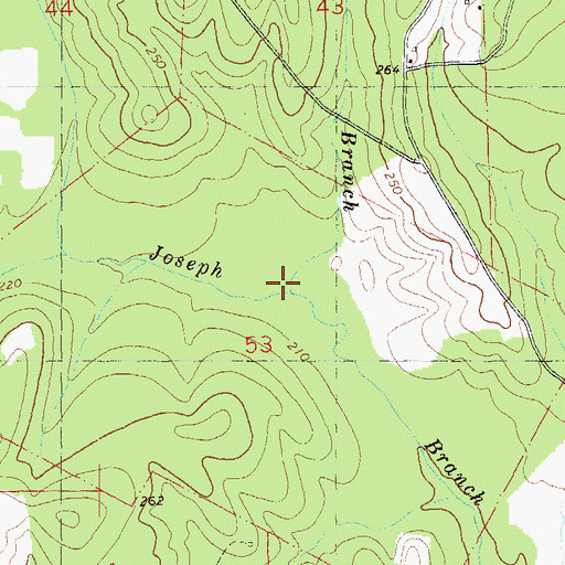 Topographic Map of Dry Branch, LA