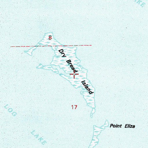 Topographic Map of Dry Bread Island, LA