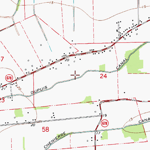 Topographic Map of Dupuis Canal, LA