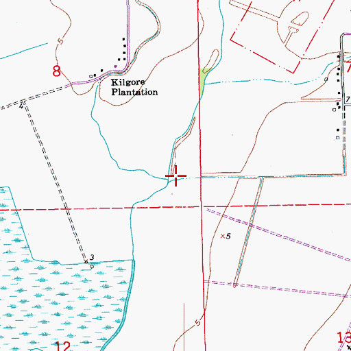Topographic Map of Dupuy Coulee, LA