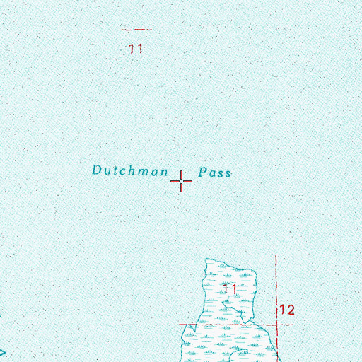 Topographic Map of Dutchman Pass, LA