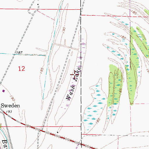 Topographic Map of Wash Lake, AR