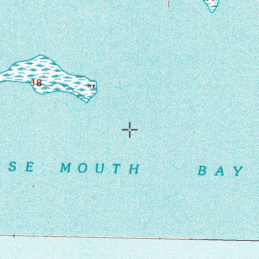 Topographic Map of False Mouth Bay, LA
