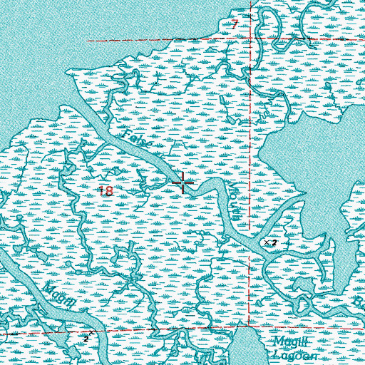 Topographic Map of False Mouth Bayou, LA