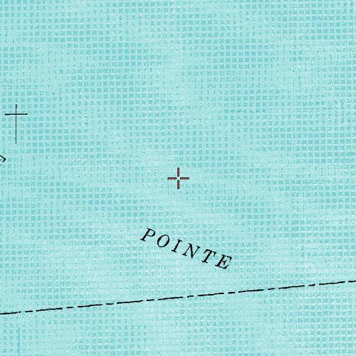 Topographic Map of Lake Fausse Pointe, LA