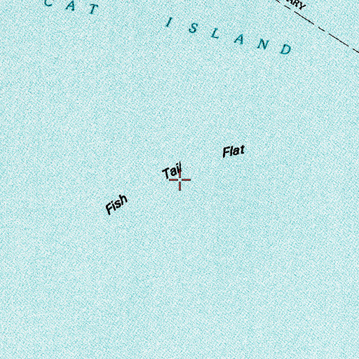 Topographic Map of Fish Tail Flat, LA