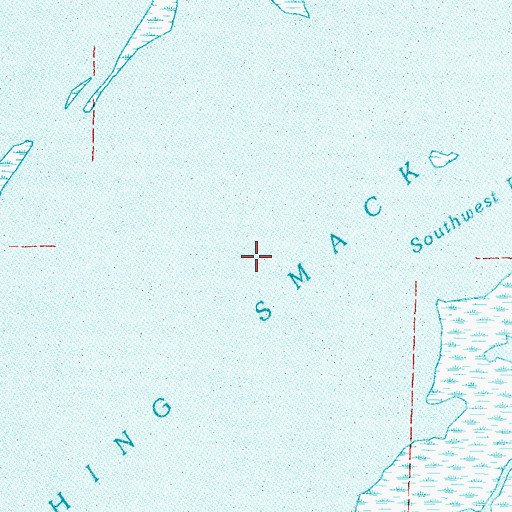 Topographic Map of Fishing Smack Bay, LA