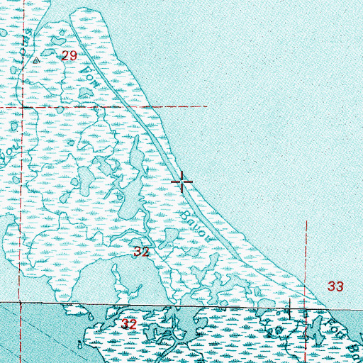 Topographic Map of Fort Bayou, LA