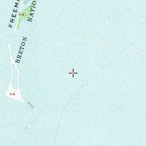 Topographic Map of Freemason Island, LA