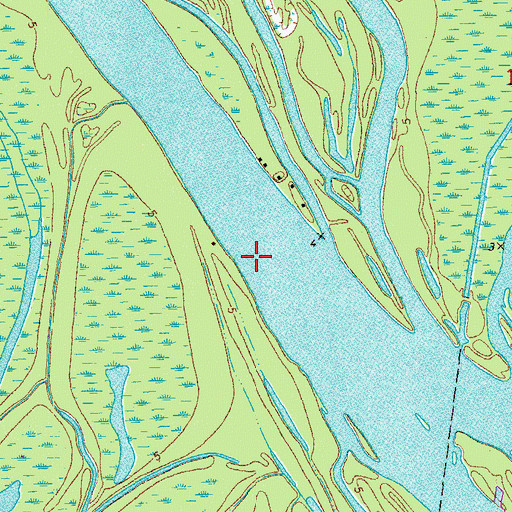 Topographic Map of Grand Lake, LA