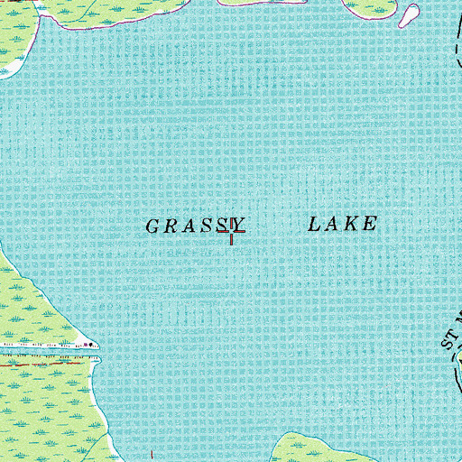Topographic Map of Grassy Lake, LA