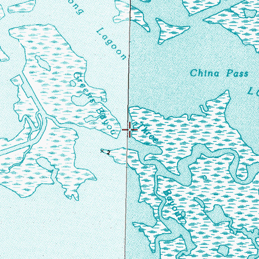 Topographic Map of Greens Bayou, LA