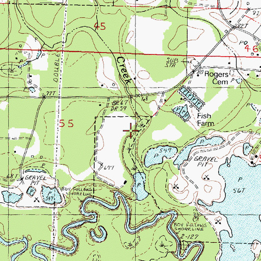 Topographic Map of Holdens Creek, LA