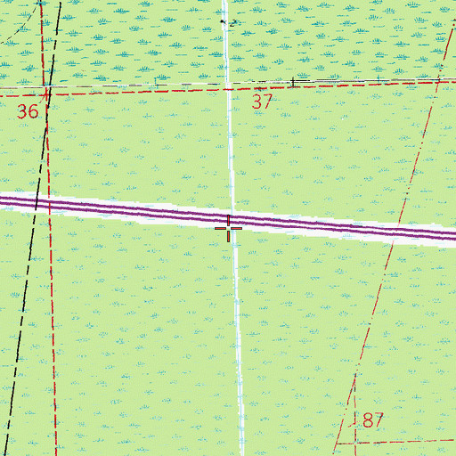 Topographic Map of Hope Canal, LA