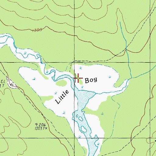 Topographic Map of Abacotnetic Stream, ME