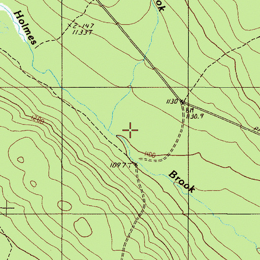 Topographic Map of Agnes Pond Brook, ME