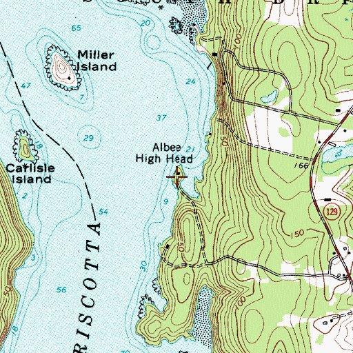 Topographic Map of Albee High Head, ME
